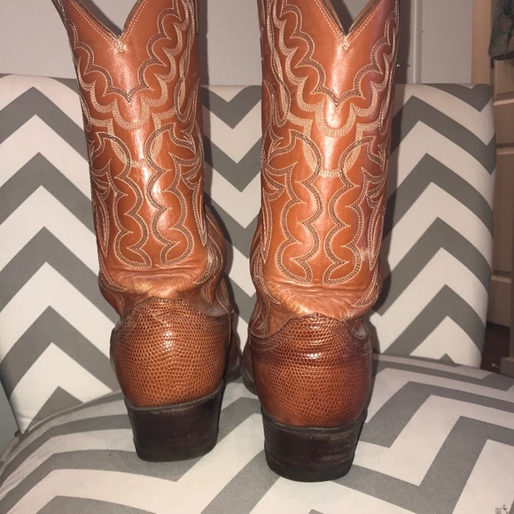 Justin boots #8303 lizard skin 8 - Picture 4 of 5